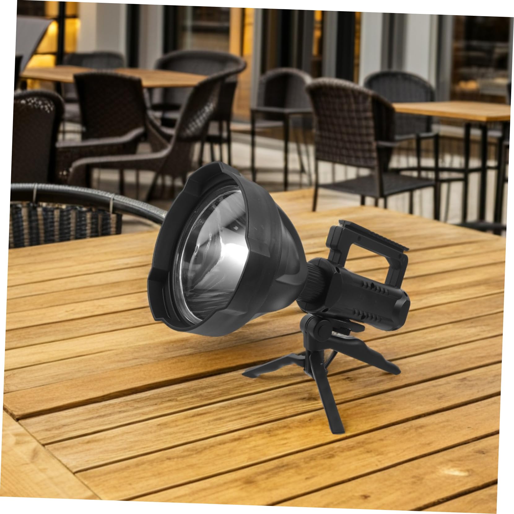 jojofuny LED Wiederaufladbare Taschenlampe Handlich Starkes Licht Lange Tragbar Camping Outdoor Notfall Multifunktionale Beleuchtung für Wanderungen und Nächtliche Erkundungen