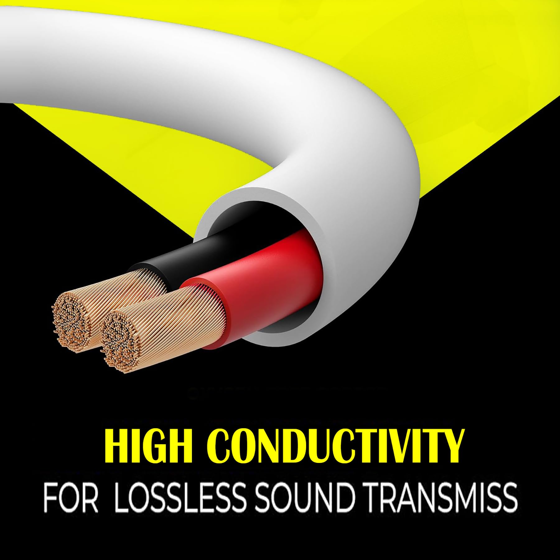 PAKA TOOLS Speaker Wire (100 Feet) (Copper Clad Aluminum) - Fire Safety in Wall Rated Audio Speaker Wire Cable / CL2 Rated / 2 Conductors - CCA, 100ft,ONE Spool (14 Gauge)