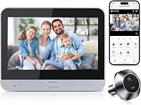 HAPYTHDA WiFi Ajtókamera 4,3" Monitorral - 1080P Digitális Kémlelőnyílás, 90° Látószög, PIR Mozgásérzékelő, 5000mAh Akku, Éjjellátó 1