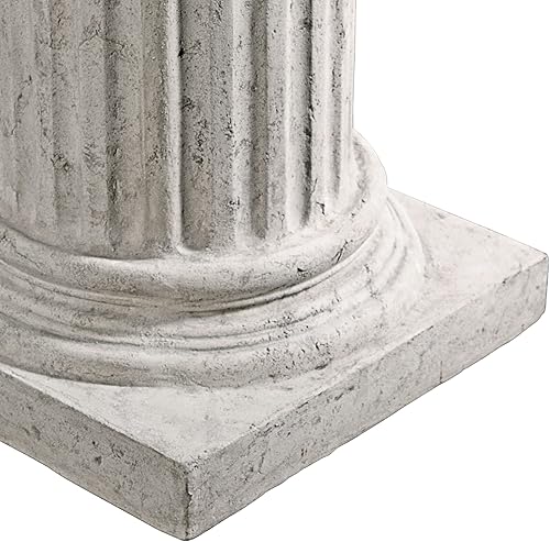 Miniatura 3 de Design Toscano NE60510 Apollo Belvedere Busto y pedestal romano zócalo, acabado de piedra sintética