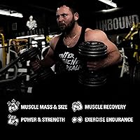 Vista 2 de NutraBio Unbound BYLD - Constructor muscular natural para hombres, apoya el crecimiento muscular, la recuperación y la fuerza - 30 porciones - 60