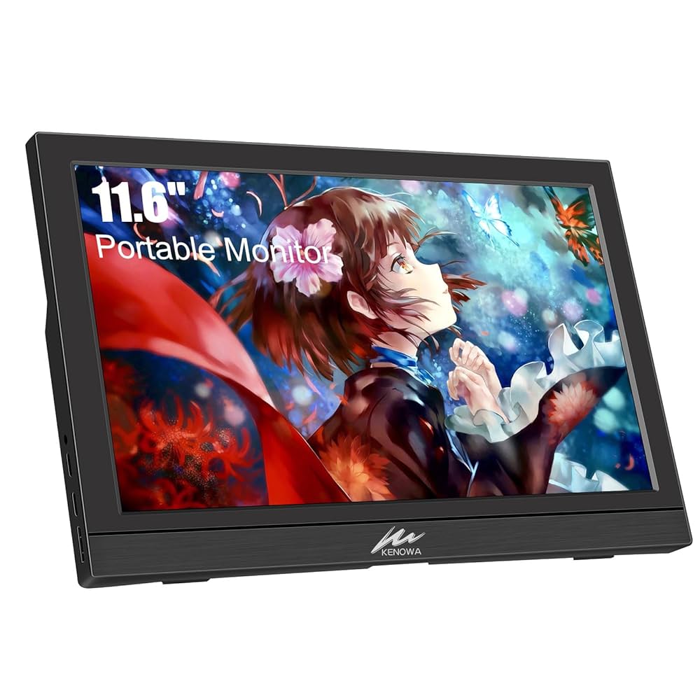 11.6インチポータブルノートパソコンディスプレイ、1366*768ディスプレイ Amazon.co.jp: ZFTVNIE 11.6インチモバイルモニター、1366*768P