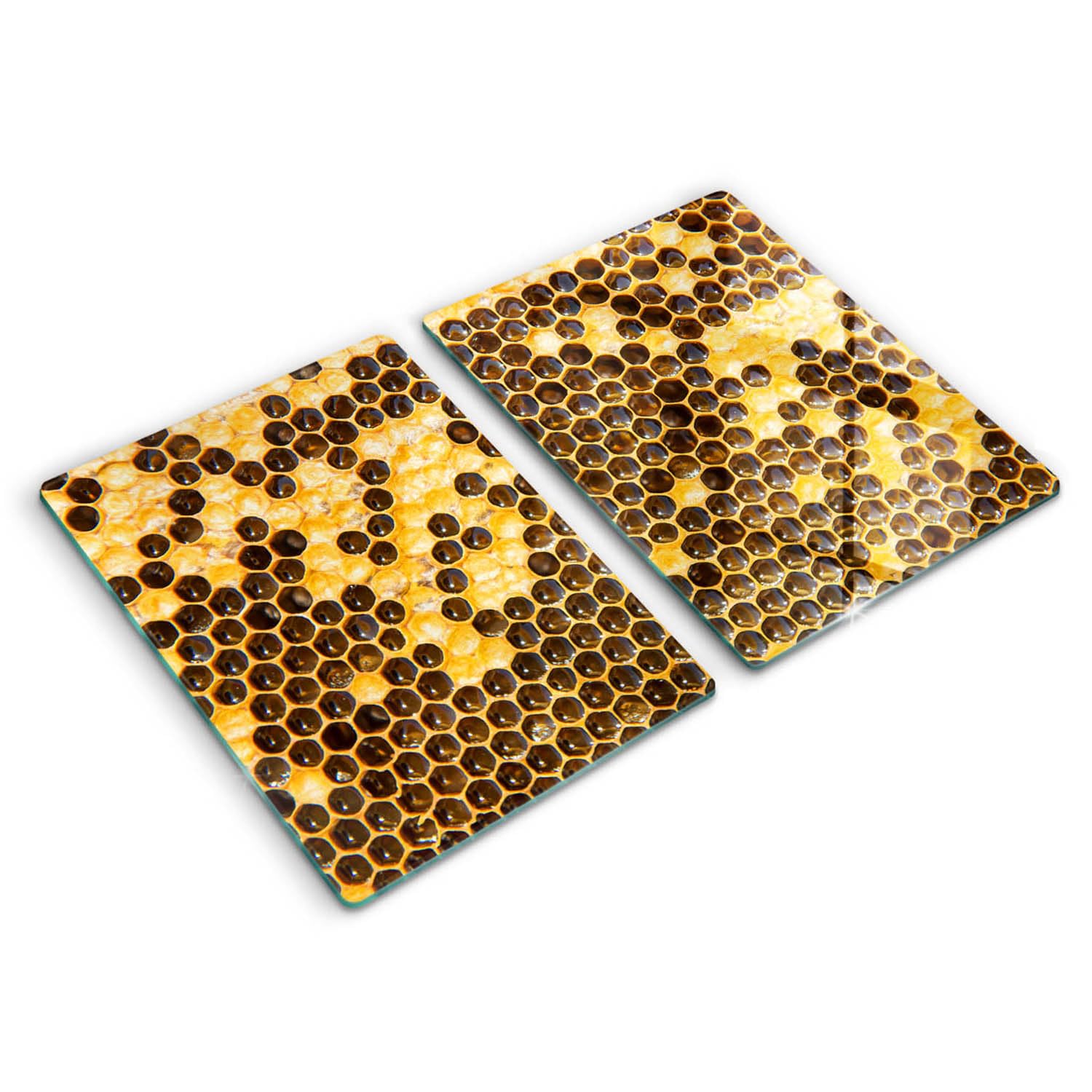 Planche à découper induction 2x40x52cm motif rayon de miel Wallfluent pour cuisine
