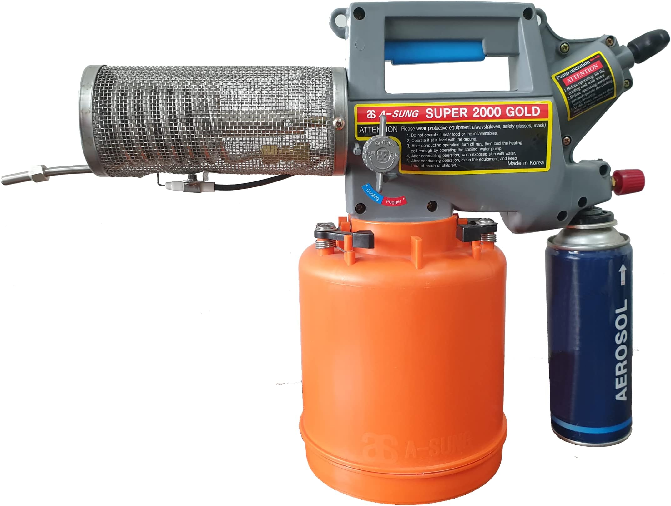 Super 2000 Gold Thermal Fogging Sprayer Combo | FREE Butane Gas Can | Professional Mosquito & Pest Fogger for Farms, Gardens, Homes & Hospitals