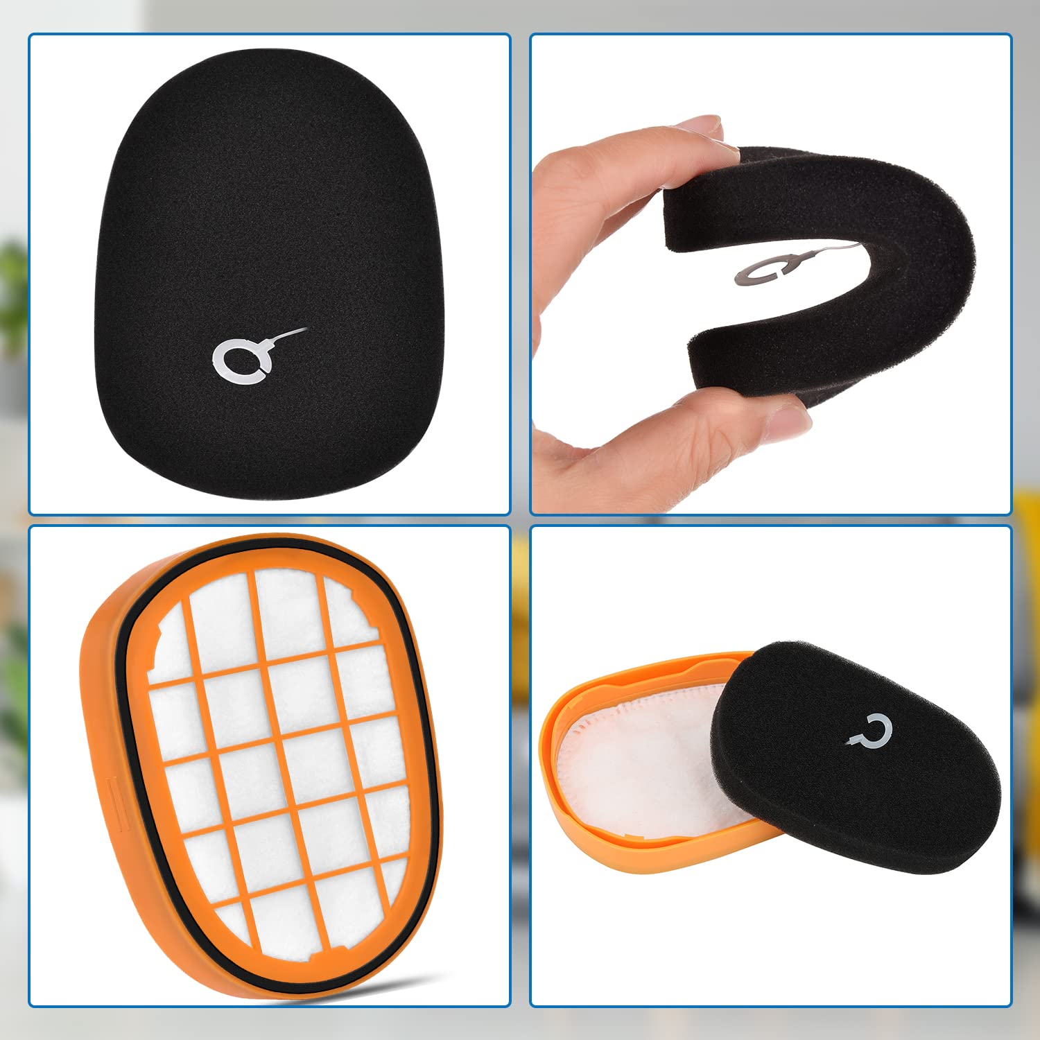 6 Stück Filter Set Für Philips SpeedPro Max & Aqua Staubsauger - Kompatibel Mit FC5005/01