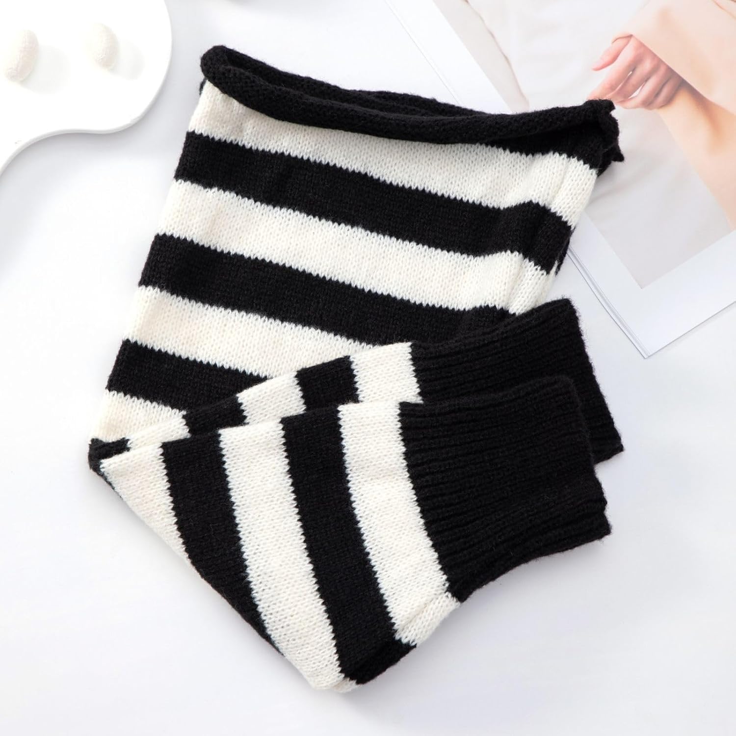 Leg Warmers for Women, Cute Long Chunky Knit Leg Warmer Socks - Image 6