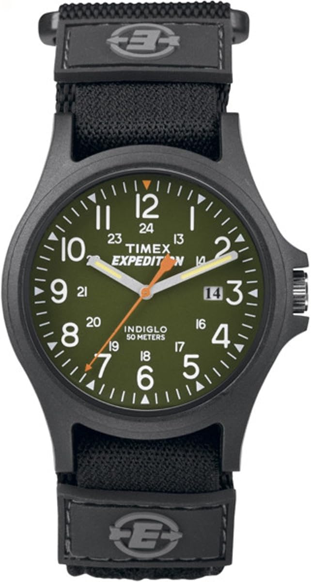 Reloj de hombre con correa de velcro TW4B00100 Expedition Acadia verde/negro Fast Wrap
