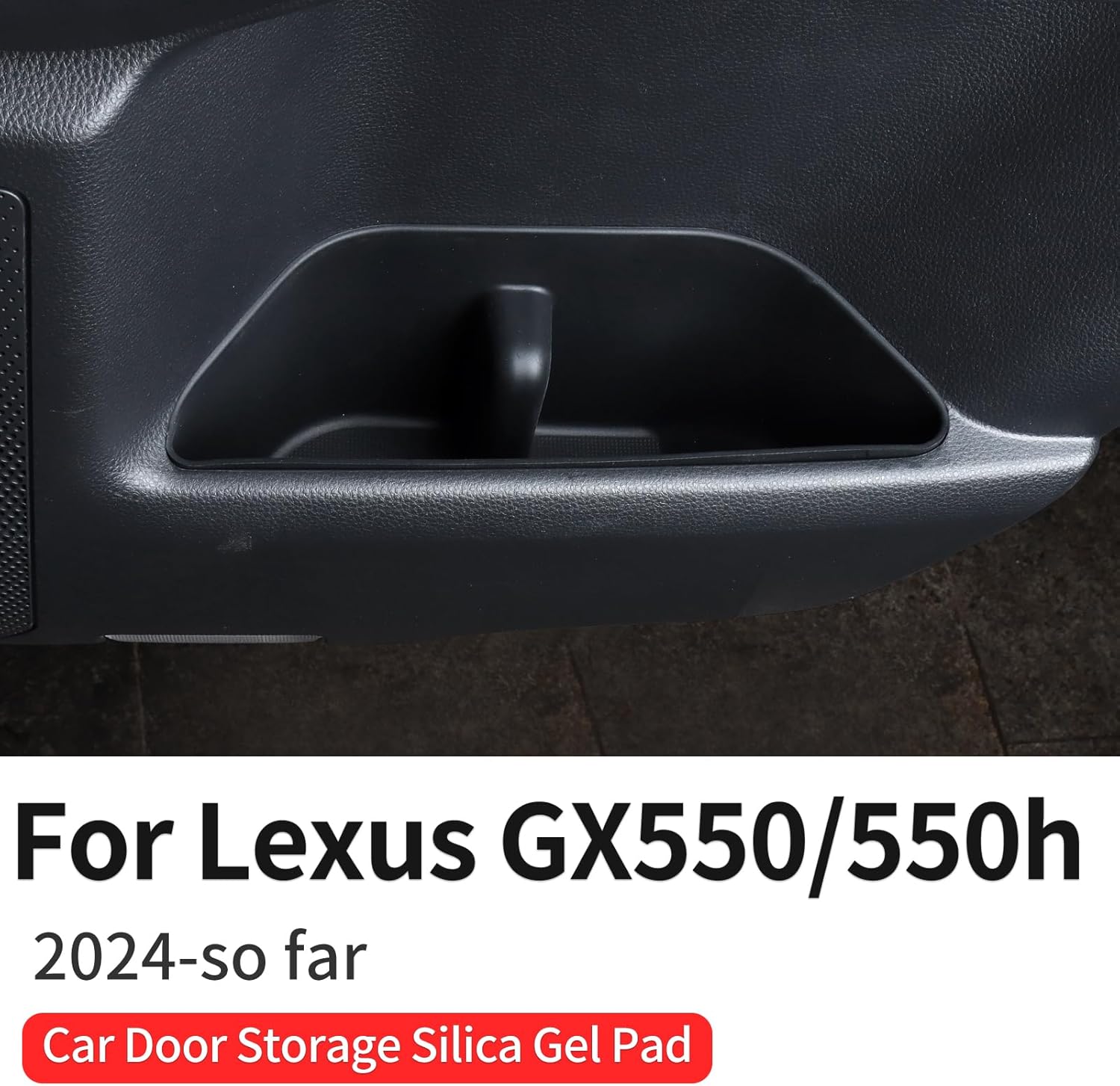 Car Door Container Silica Gel Pad for 2024 2025 2026 Lexus GX550 550h Storage Slot Protective Pad Pad Interior Modification Lexus gx 550 Accessories