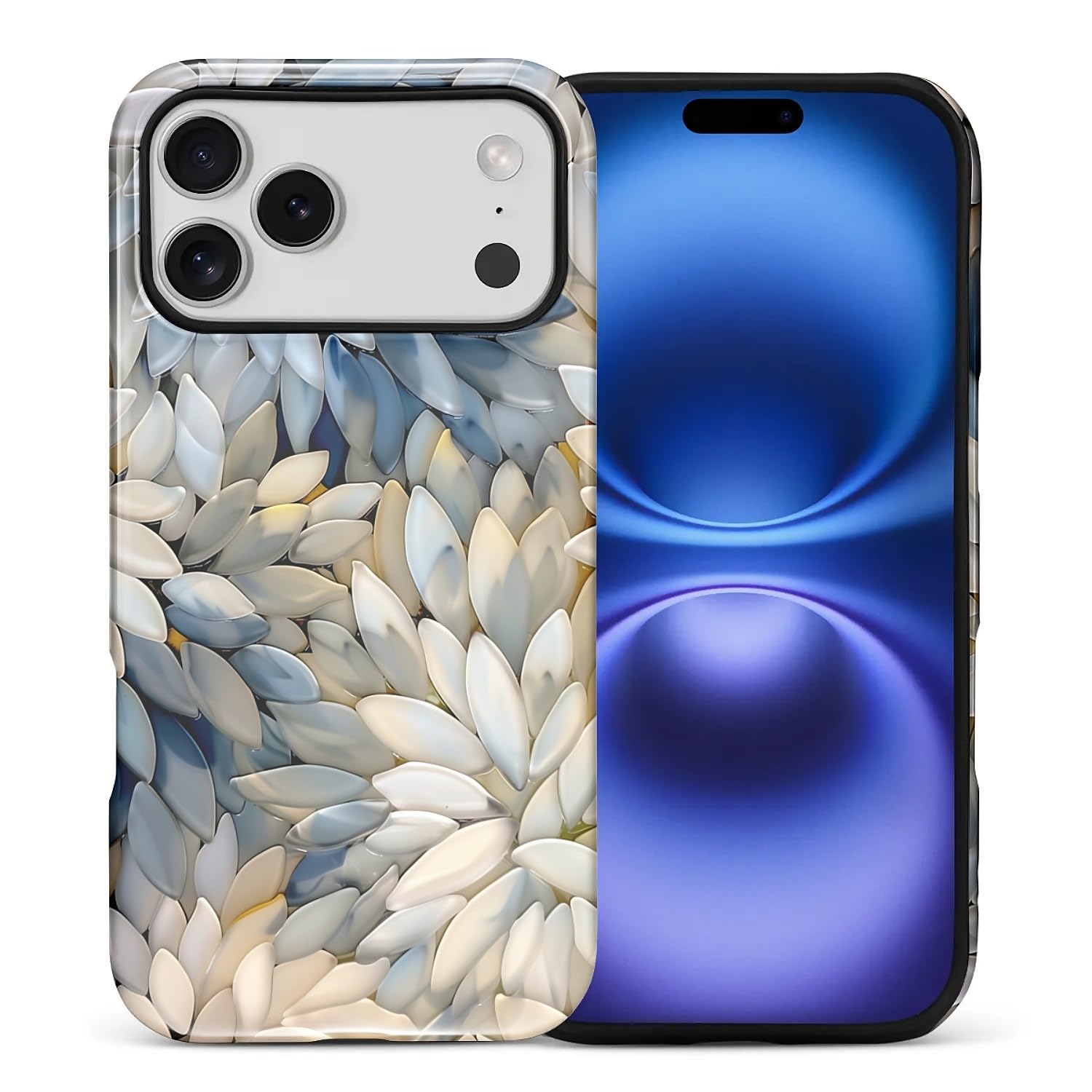 Coque de protection iPhone DDD Pro Max fleur en pierre émaillée - 8