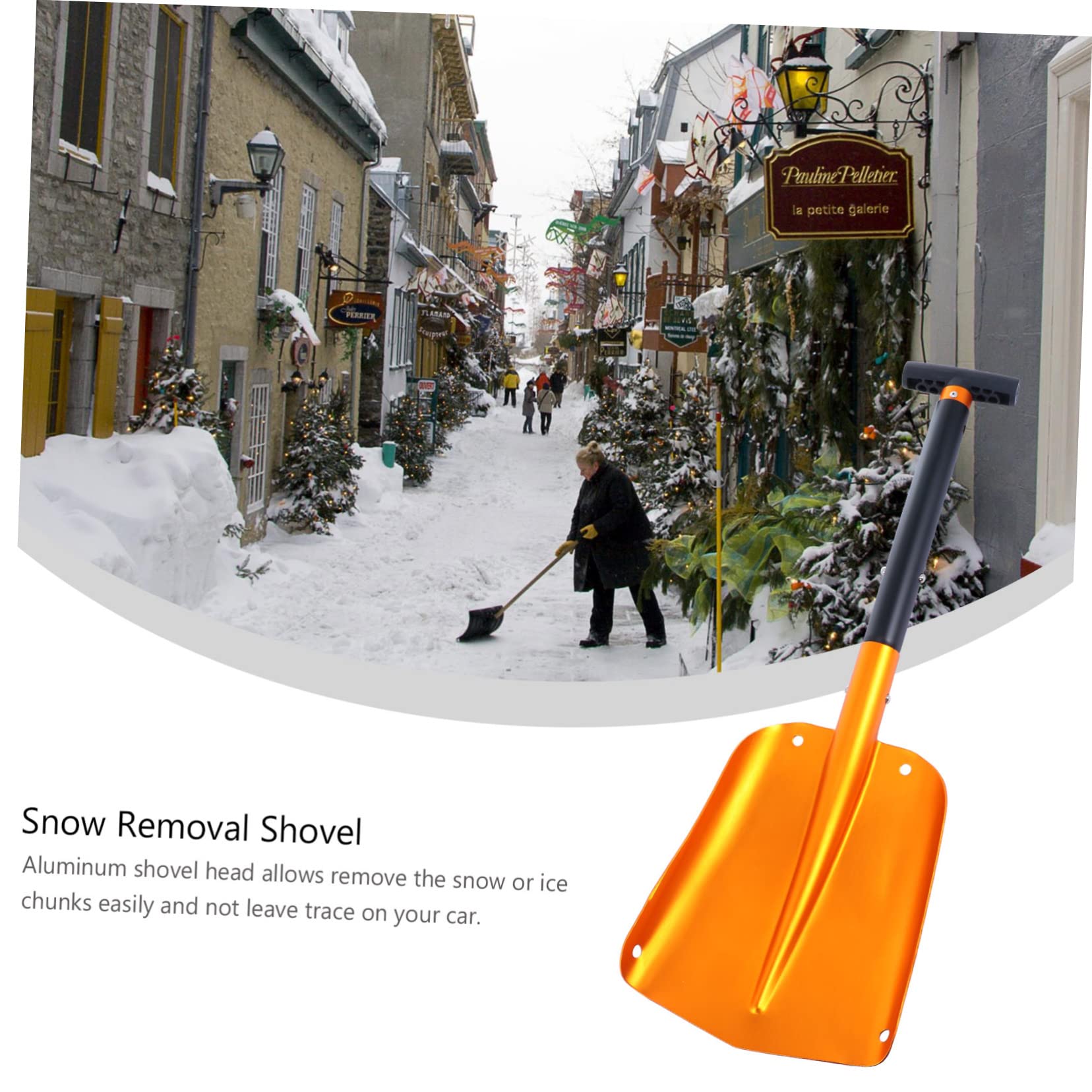 Sosoport Rascador Nieve Coche Pala Quitanieves Raspador De Hielo Pala para Quitar Helada