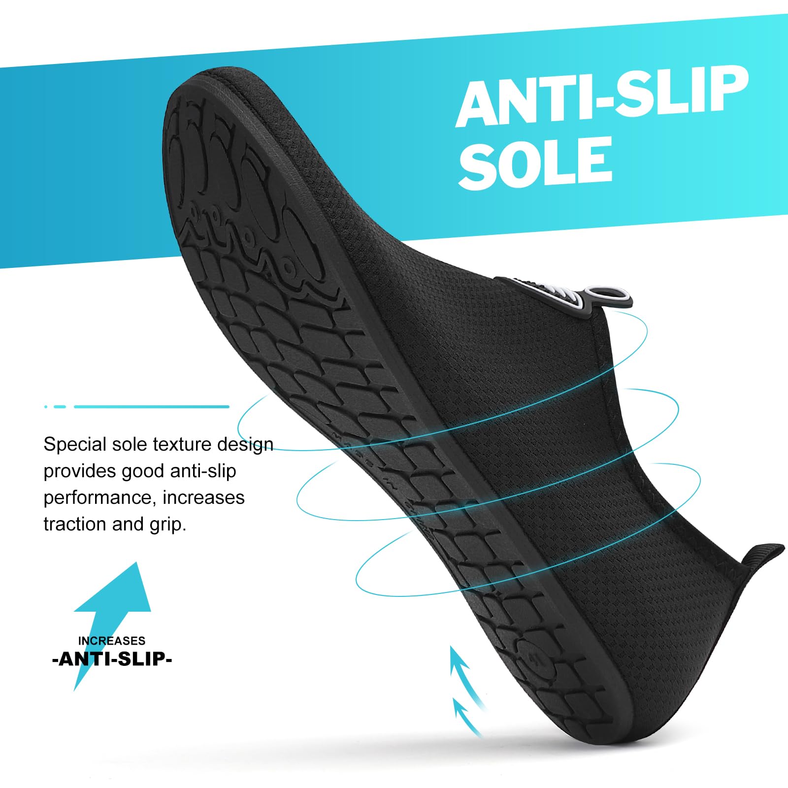 RUOMU Scarpe da Scoglio Donna Uomo da Immersione Scarpette da Surf Water Shoes Barefoot per Bagno Spiaggia Mare Snorkel Yoga, Gr.34-47