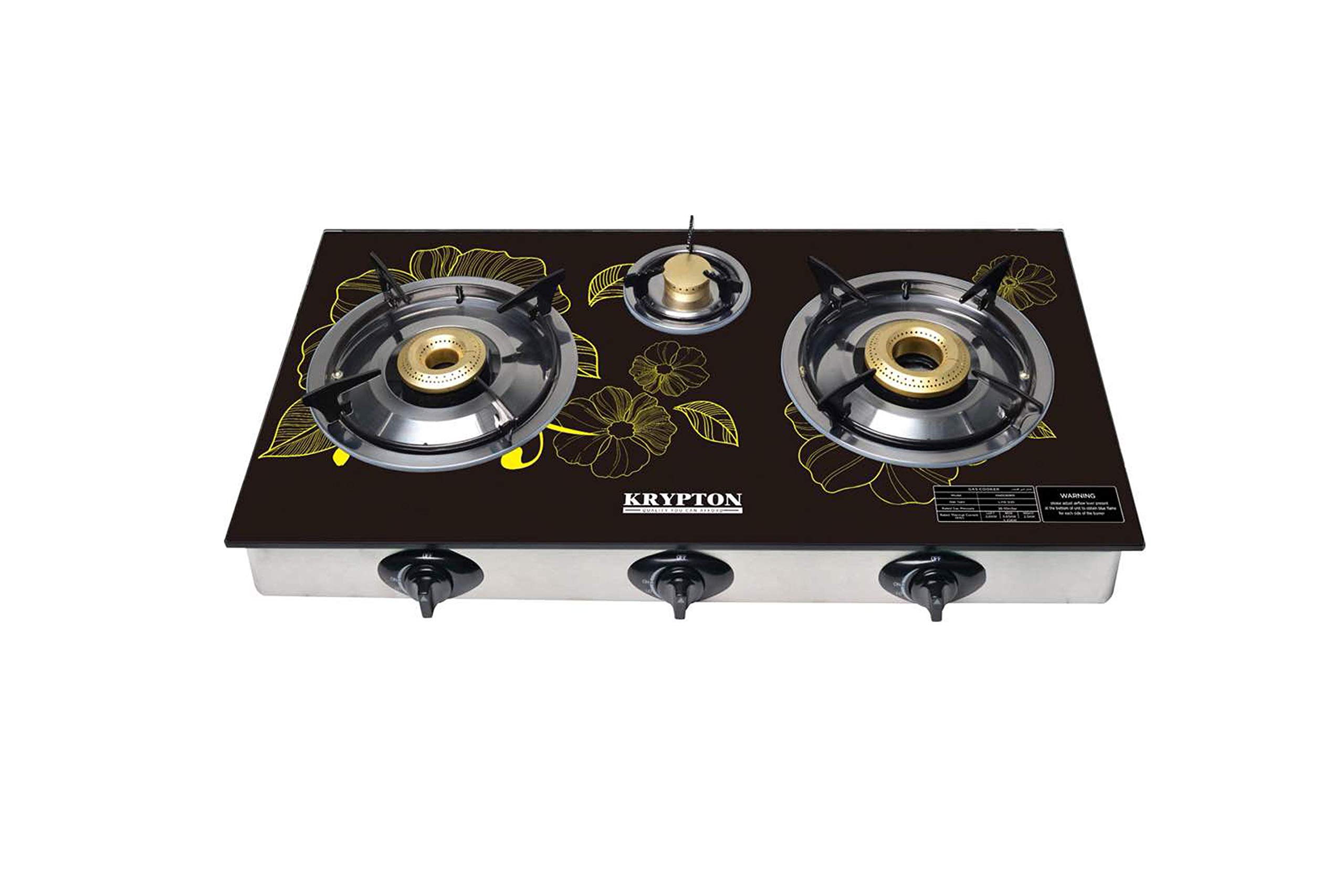 Buy 3 burnerstainless steel frame and tray3 Burner Gas Hob Cooker