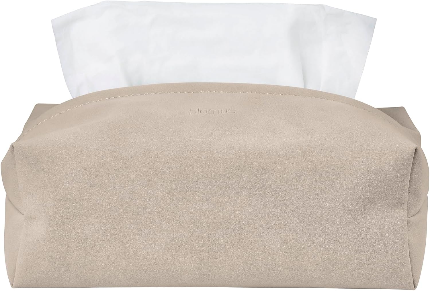 SAHLA Faux Suede Tissue Box Cover - Nomad (Light tan)