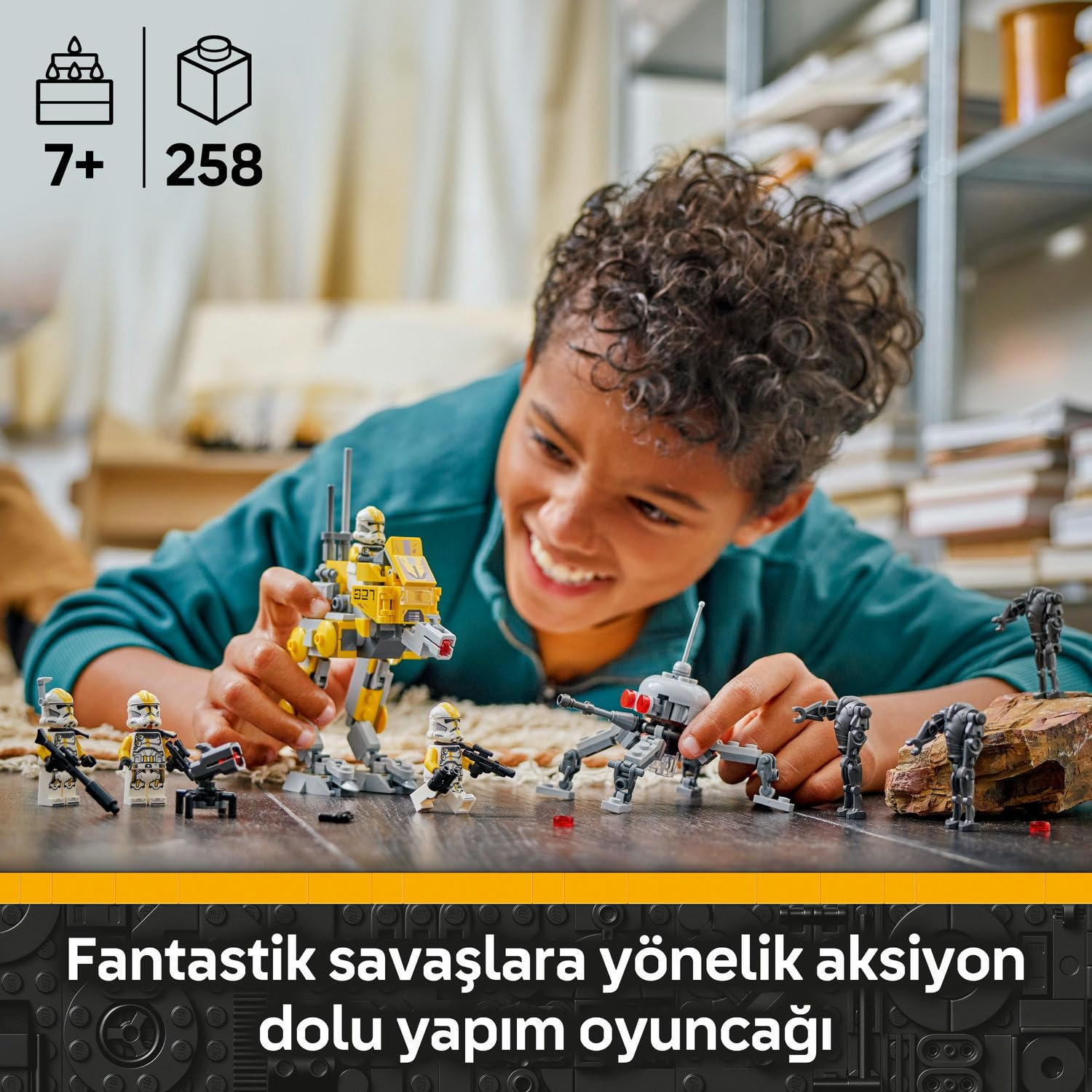 LEGO Star Wars 327. Star Corps Klon Trooper Savaş Paketi 75431 – 7 Yaş ve Üzeri Çocuklar için Yaratıcı Oyun Deneyimi Sunan Askeri Araç ve Silah İçeren Model Oyuncak Yapım Seti (258 Parça)