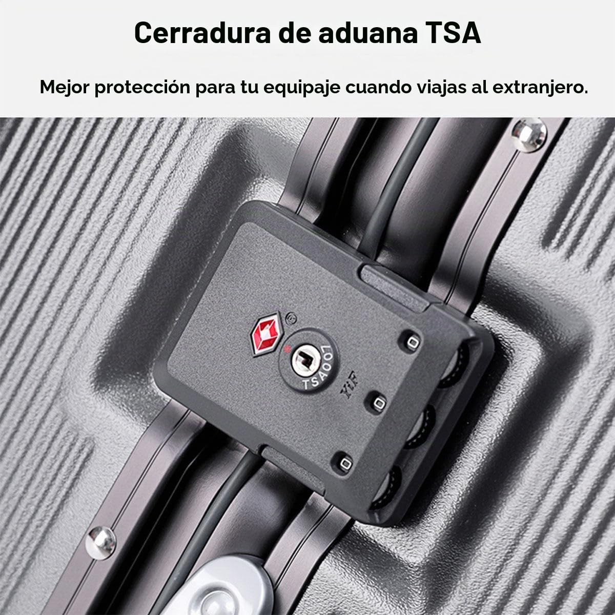 BEITH Maleta de Viaje Rígida, BS849-2 Marco de Aluminio Maleta, Portavasos Plegable, USB, Type-C, Abierto Desde el Frente, PC Maleta de Cabina, Cerradura TSA, 360° Silencioso, Tirante Ancho