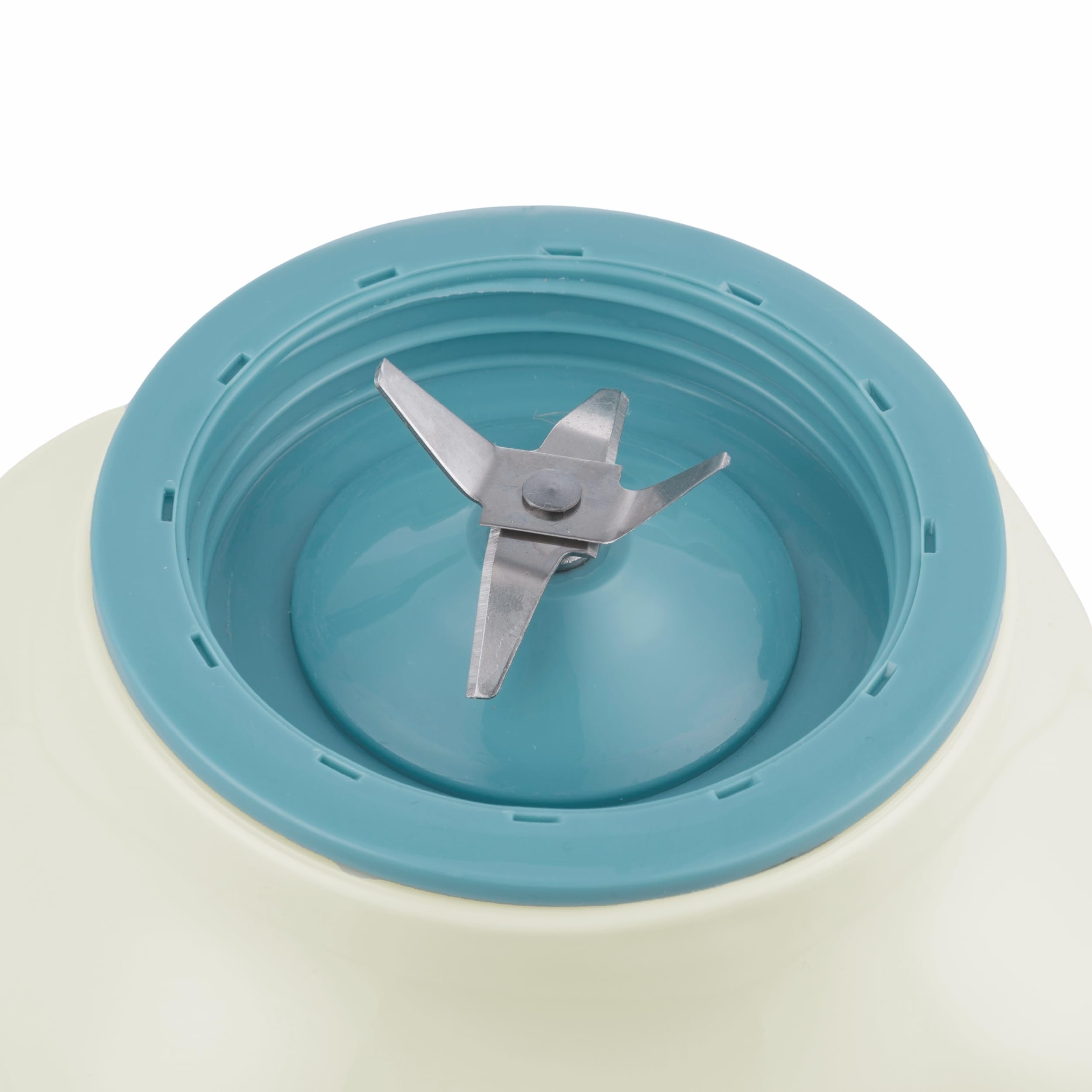 Frullatore elettrico avorio e azzurro, brocca graduata in vetro 1,5 L, lame in acciaio inox, 2 velocità 500 W, Kooper