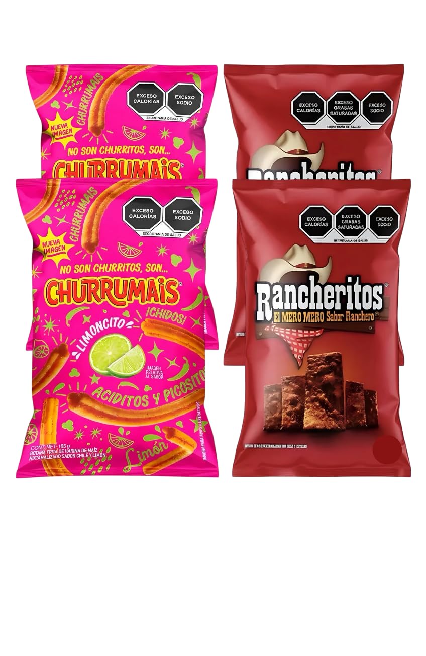 Generic Churrumais And Rancheritos Combo (4 Pack) Sabrita Original flavor from Mexico chips - by Marlo Goods LLC