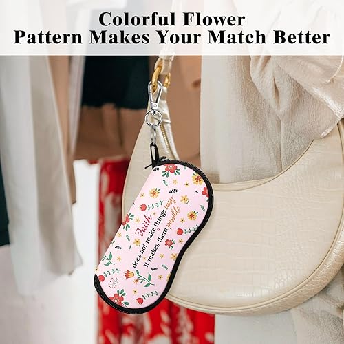 Miniatura 173 de MoKo - Estuche suave, ultra ligero, de neopreno, para lentes de sol, con cremallera y clip para cinturón