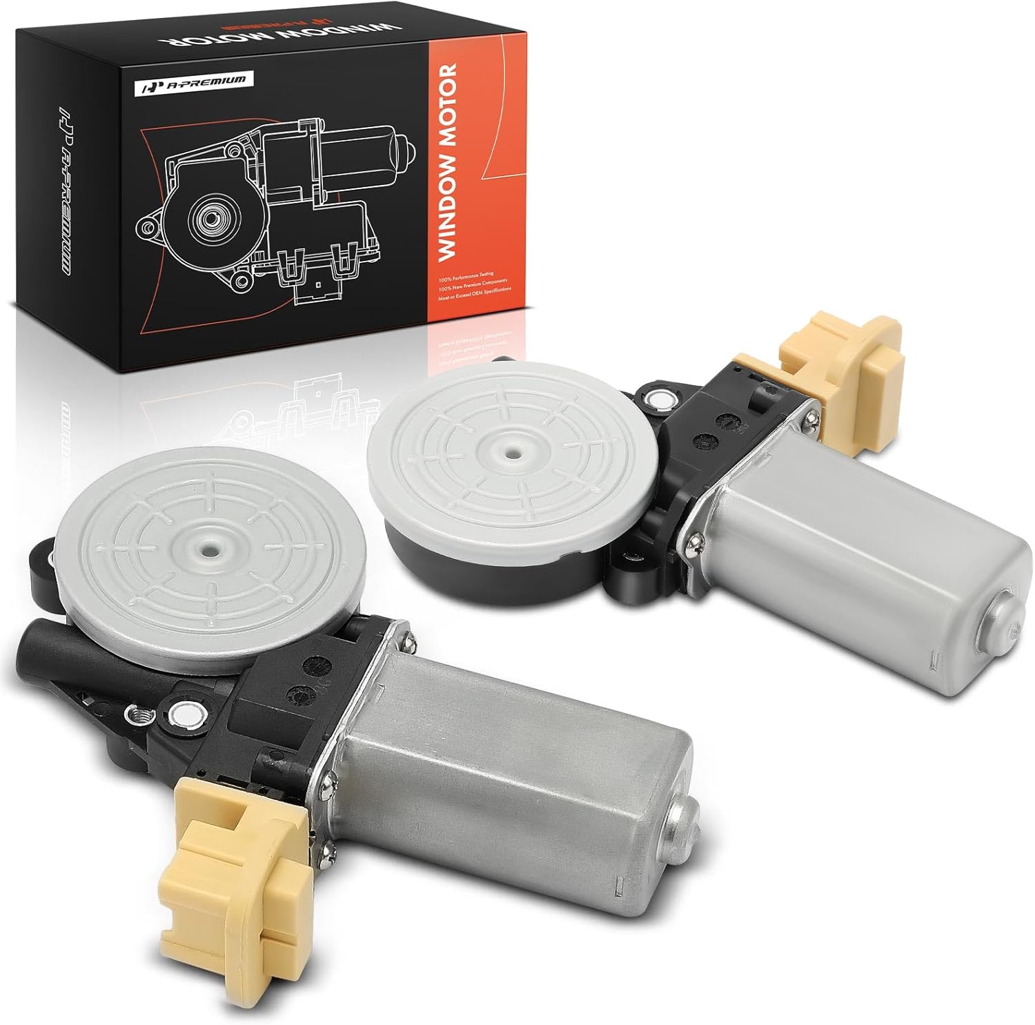 A-Premium Front Left and Right Power Window Lift Motor Compatible with Infiniti EX35 EX37 FX35 FX37 FX50 G25 G35 G37 M35 M45 Q40 QX50 Nissan Altima Murano Quest, Driver and Passenger Side, 2-PC Set