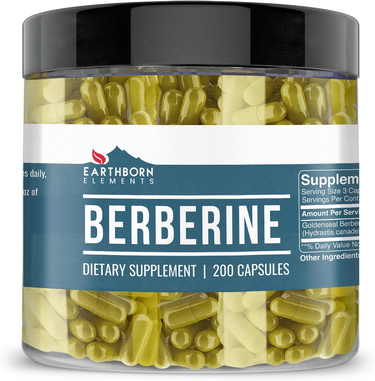 Berberine 200 Capsules, Pure & Undiluted, No Additives