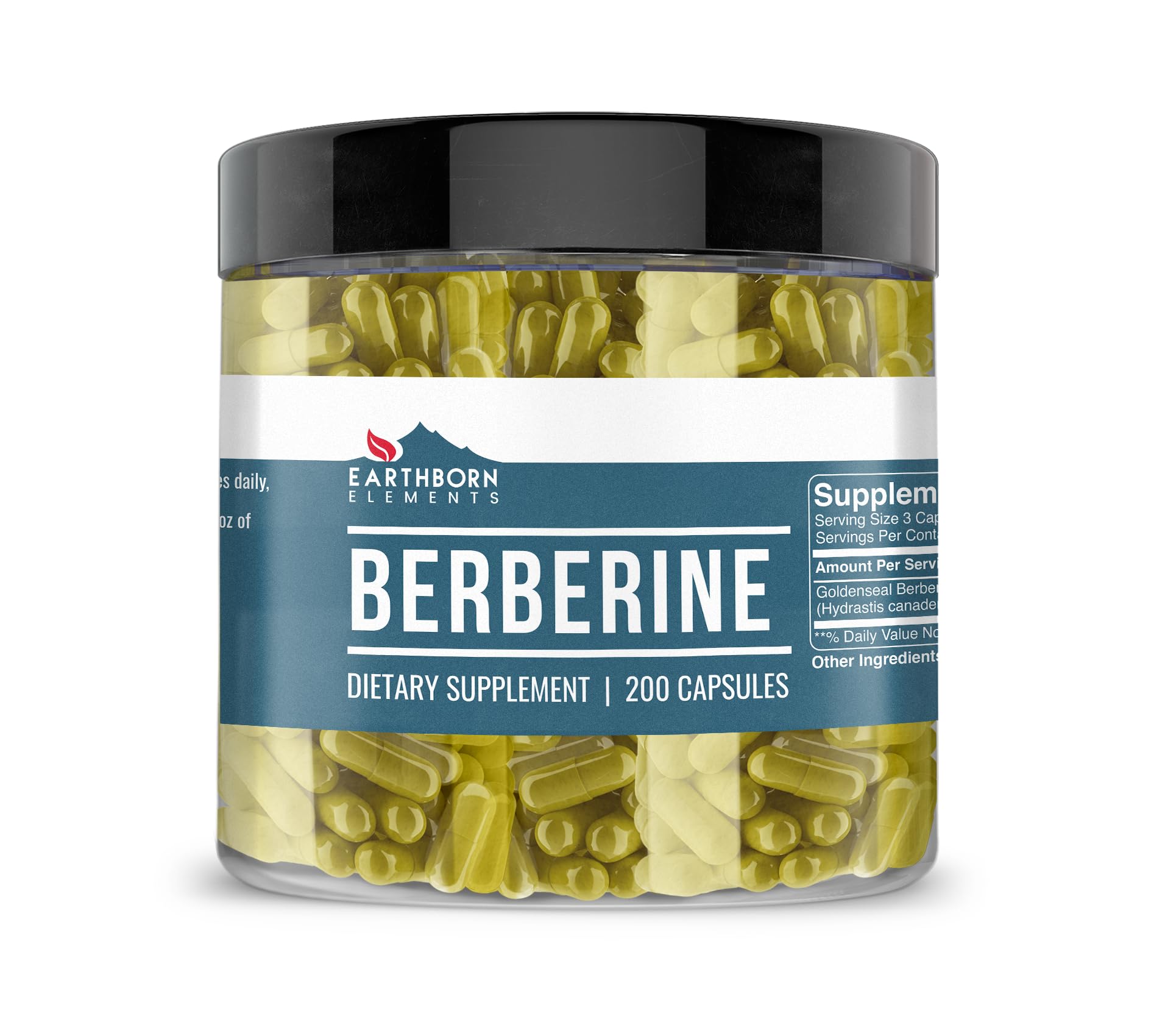 Berberine 200 Capsules, Pure & Undiluted, No Additives