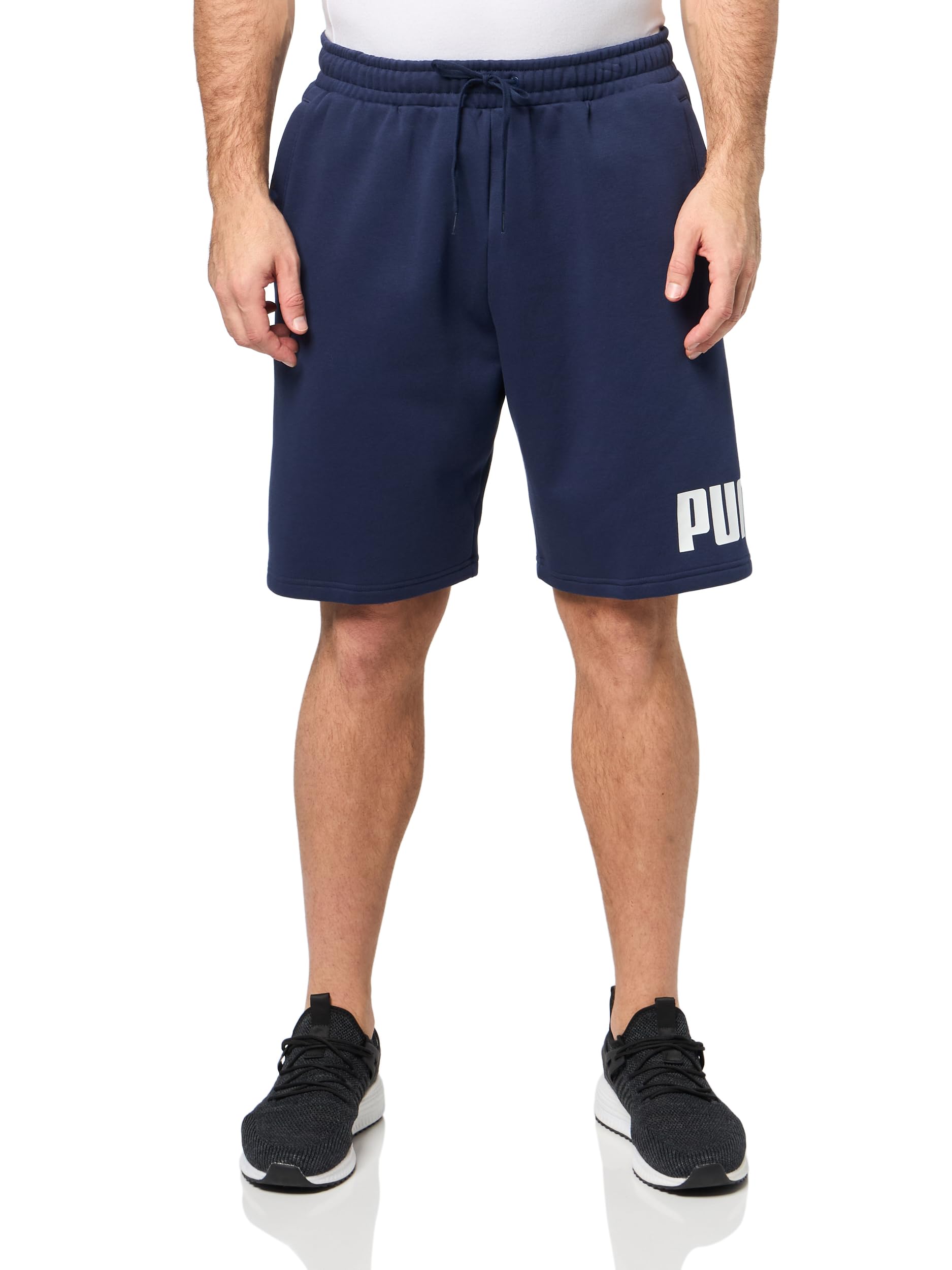 PUMA Mens Big Logo Fleece 10" Shorts (Available in Big & Tall) Shorts