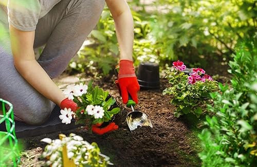 Miniatura 2 de Ohuhu Rodilleras gruesas de alta calidad, paquete de 2 alfombrillas grandes y cómodas de jardinería con 2 superficies diferentes, rodilleras extra