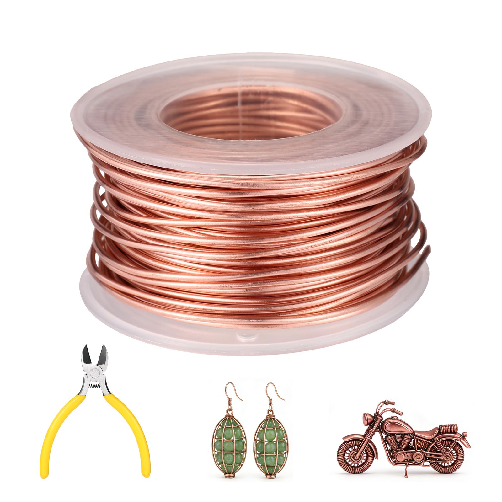 Electroculture Gardening Antenna, 18m/59ft 99.9% Soft Pure Copper Wire Electroculture Bare Copper Wire 16 Gauge for Gardening Growing Plants and Vegetables for Jewelry Making & Crafts