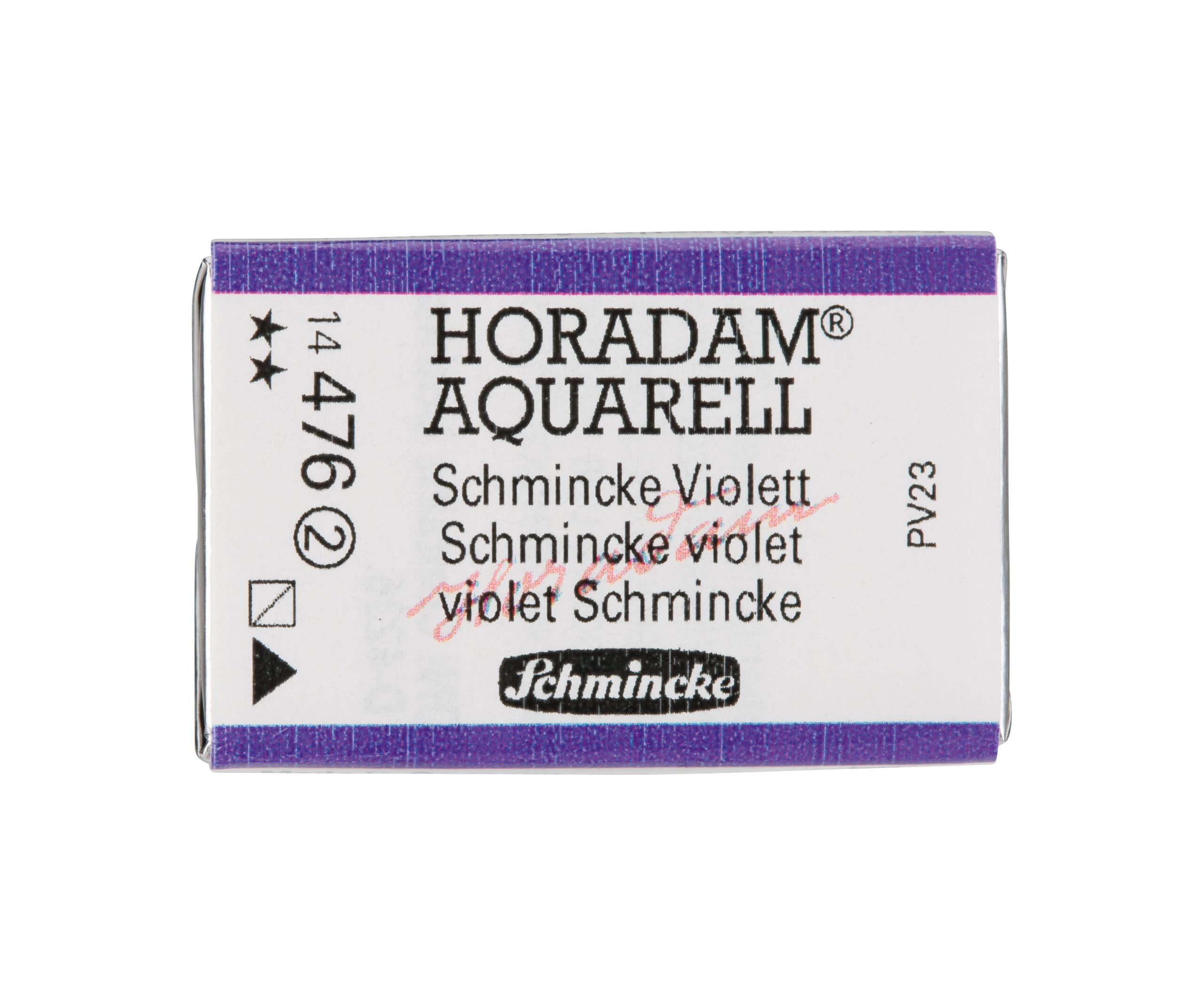 Schmincke - HORADAM® AQUARELL - Finest Artists' watercolours, 476 Violet, 14 476 043, 1/1 pan