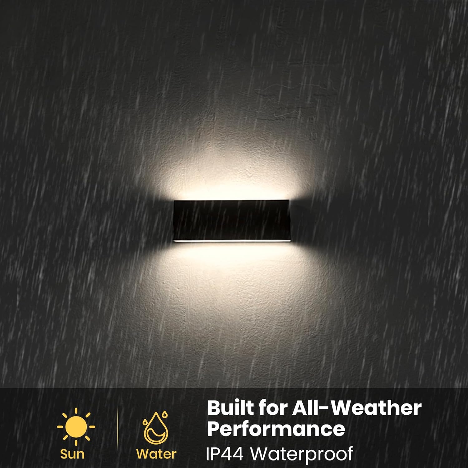 Solar Lights, 700LM Up and Down Solar Outdoor Light Dimmable, 4000K Anti-Glare Solars Wall Lights Outdoor Waterproof for Fence Patio Yard Garage Garden Porch - Image 7