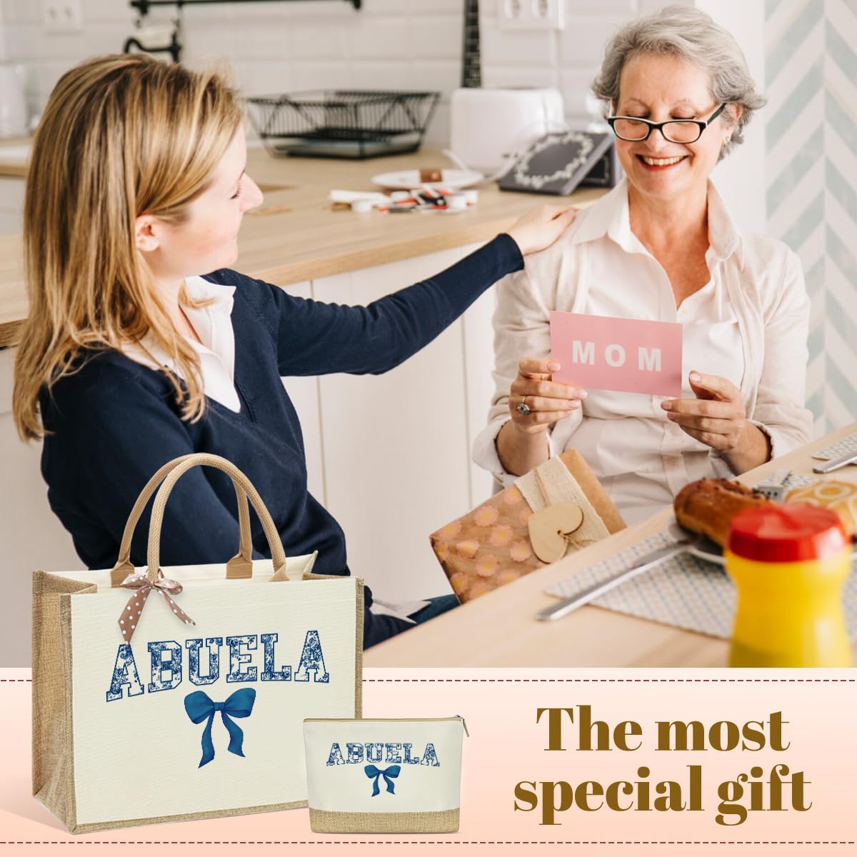 KongMoTree Birthday Tote Bag Gifts for Grandma Gigi Mimi Gaga Nana YaYa Nanny Mom Mama Mommy Aunt Auntie Grammie Mamaw - Image 2