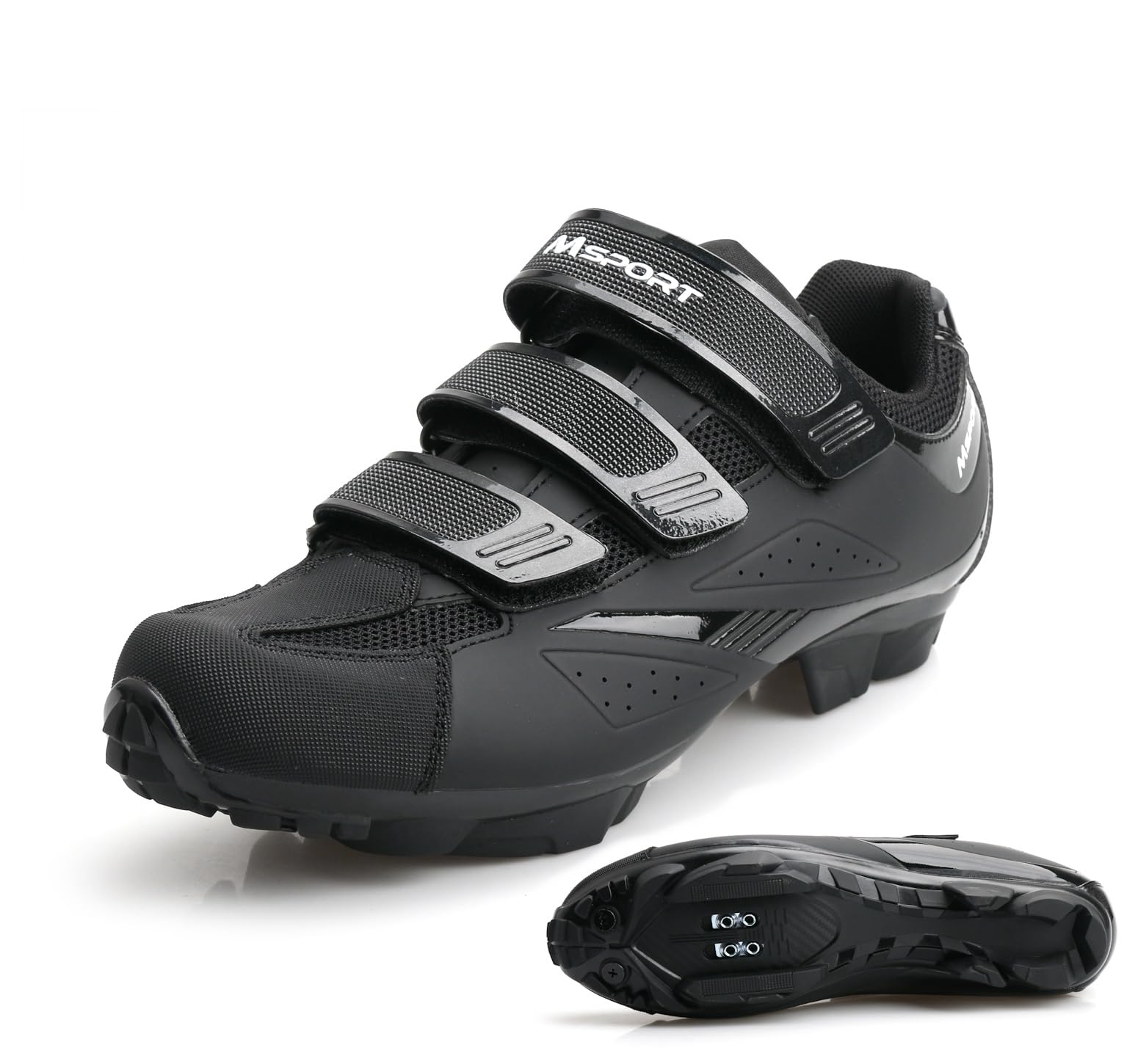 Scarpe MTB Mountain Bike Uomo/Donna Scarpe Spinning Traspiranti, Antiscivolo e Compatibili con Pedali SPD