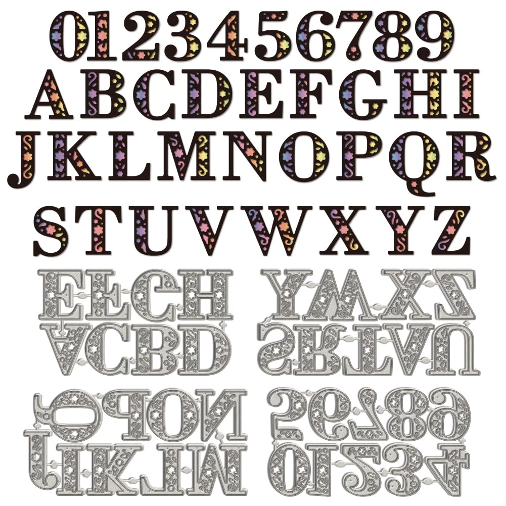 Matrices de découpe en métal alphabet pour loisirs créatifs et cartes en papier