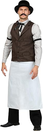 Miniatura 2 de Disfraz de barman del viejo oeste de talla grande
