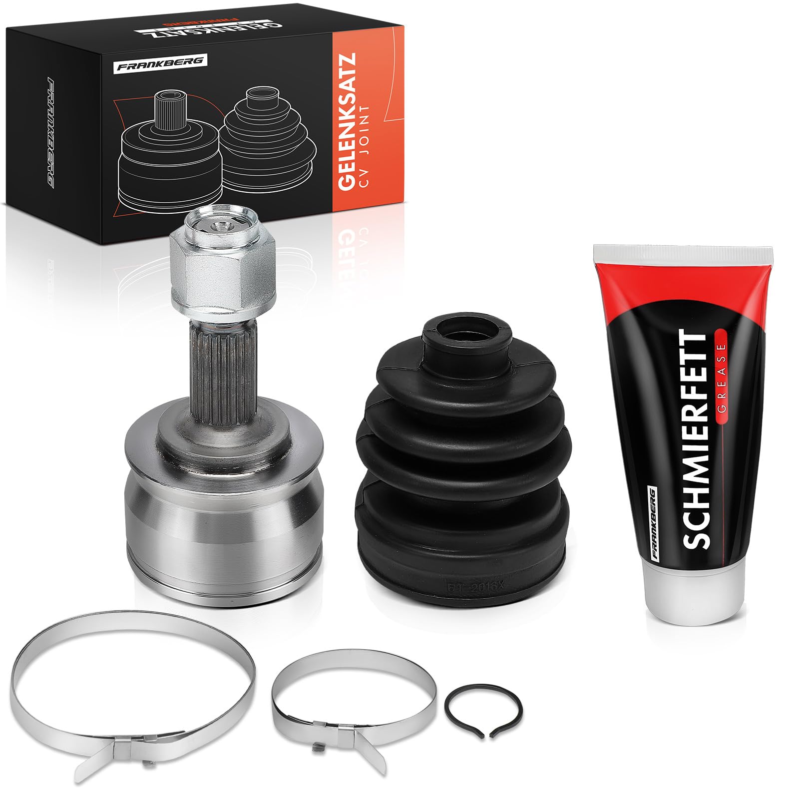 Frankberg Kit Giunti Semiasse lato ruota Assale Anteriore Sinistro Destro Compatibile con Seicento/600 187 0.9L 1.1L 1997-2010 Replace# 46307367