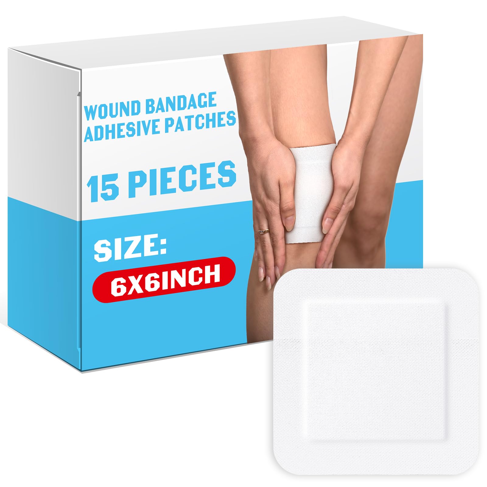 Amazon.com: 15 Pcs 6 x 6 Inch Bordered Gauze Pad Aseptic Island