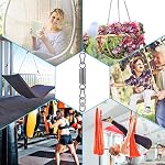 2 Pack Hammock Chair Hanging Kit Swing Spring Hardware, Heavy Duty Suspension Swivel Hanger Hook for Punching Bags, Heavy Bag, Hanging Chair, Swing Seat, Rocking Seat, Porch Swing, Garden