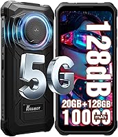 Vista 11 de FOSSIBOT F101P Android 13 Teléfono inteligente resistente, 7 GB+64 GB /1 TB Teléfono de llamada resistente 10600 mAh Teléfono desbloqueado 123dB