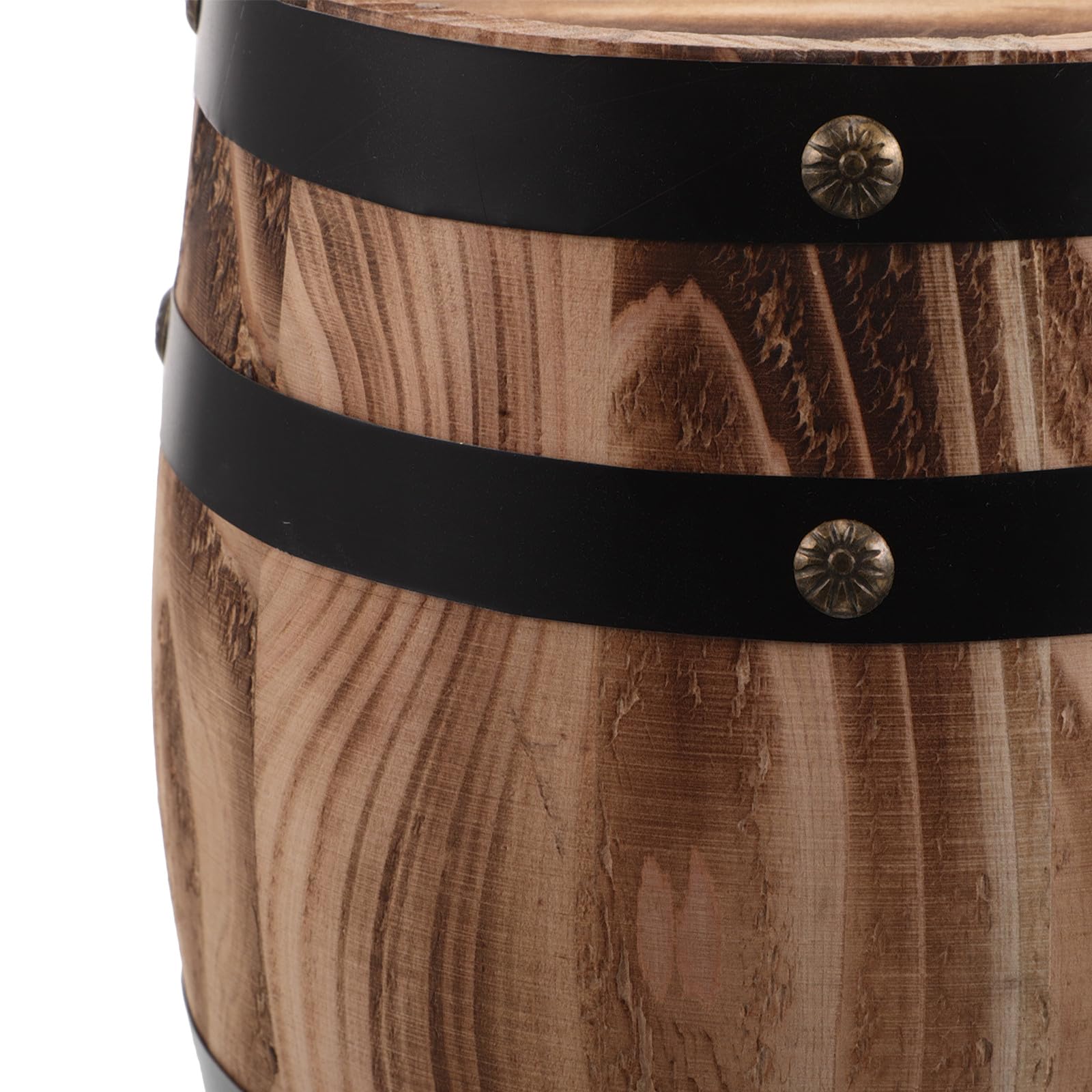 SUPVOX Tirelire Tonneau en Chêne Tirelire Rustique en Bois pour Enfants Boîte De Rangement Décorative pour Bureau Salon Chambre d'enfant Noël Et Fêtes