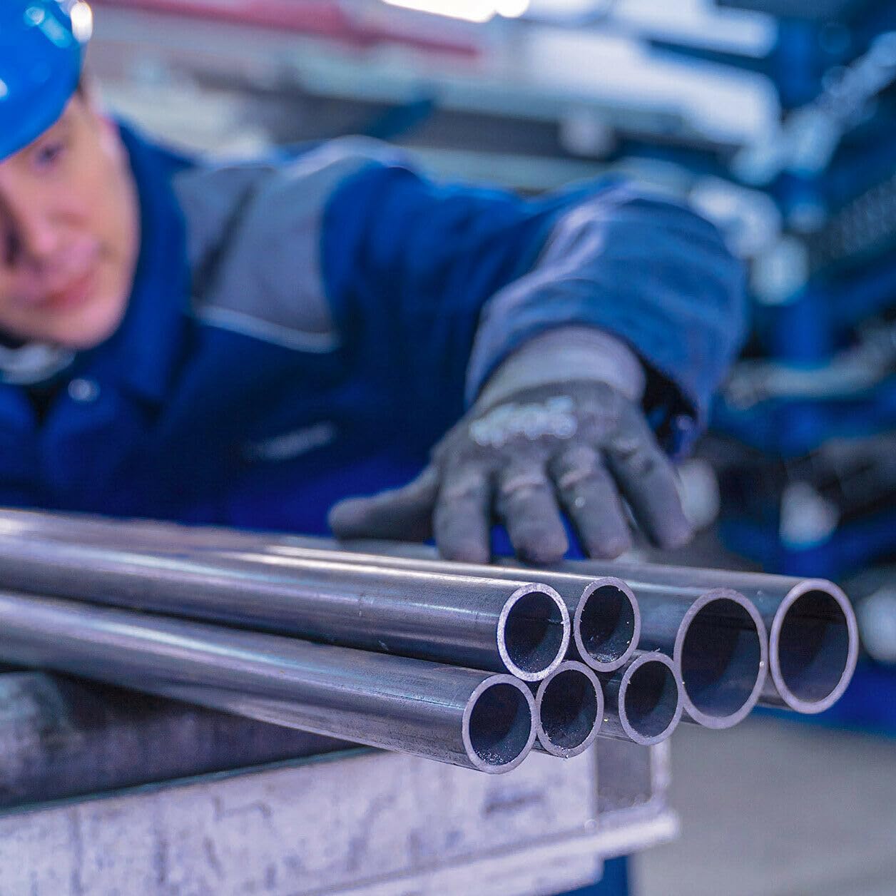 thyssenkrupp Stahlprofil – Rundrohr P235TR1 – Stahlrohr für Konstruktion & Installation – Rundprofil Stahl – 48,3 x 3,2 mm in 2000 mm Länge
