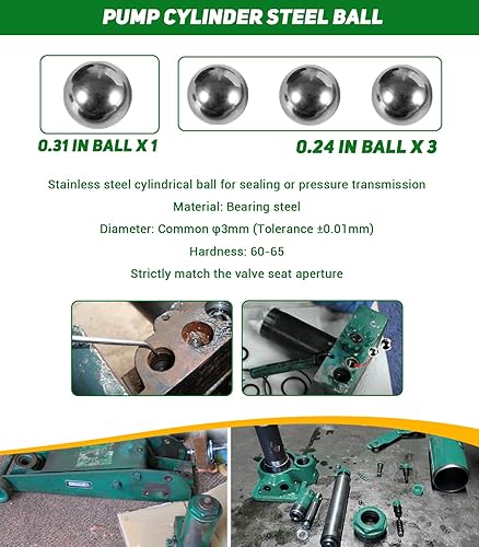 Miniatura 5 de 328.12002 - Kit de sellos para gato de piso, sellos de repuesto para gato de piso Sears Craftsman de 1.5 toneladas serie 328.12001 328.12002 para