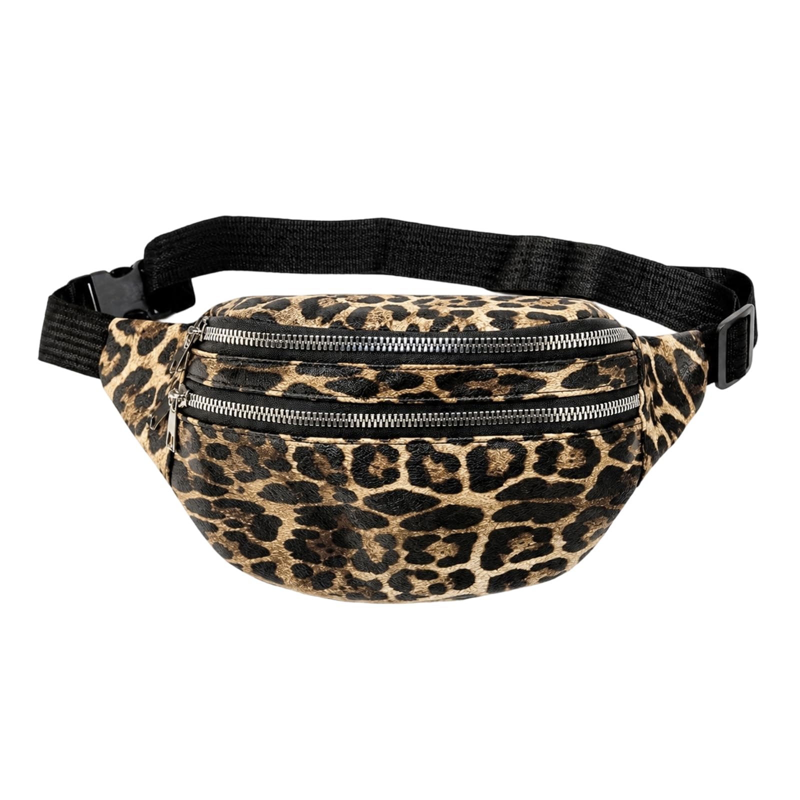 Leopard Print Bumbag, Leopard Print Cross Body Bag, Fashionable Animal Print Bag for Everyday Use, Compact Design with Adjustable Strap for Daily Travel Streetwear