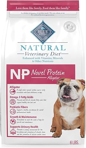 Blue Buffalo Natural Veterinary Diet NP Novel Protein Alimento seco para perros, fórmula de sensibilidad alimentaria, requiere receta veterinaria,