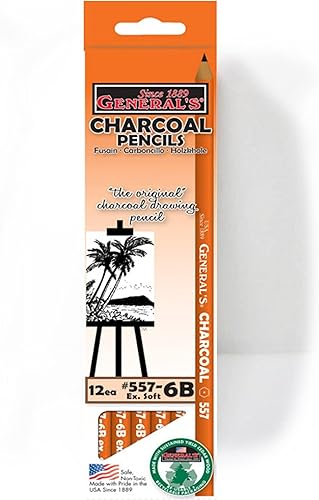 Miniatura 5 de General's - Paquete de lápices de carbón: 2B mediano, 4B suave, 6B extra suave, serie 557, 12 lápices cada caja, total de 36 lápices para clases de