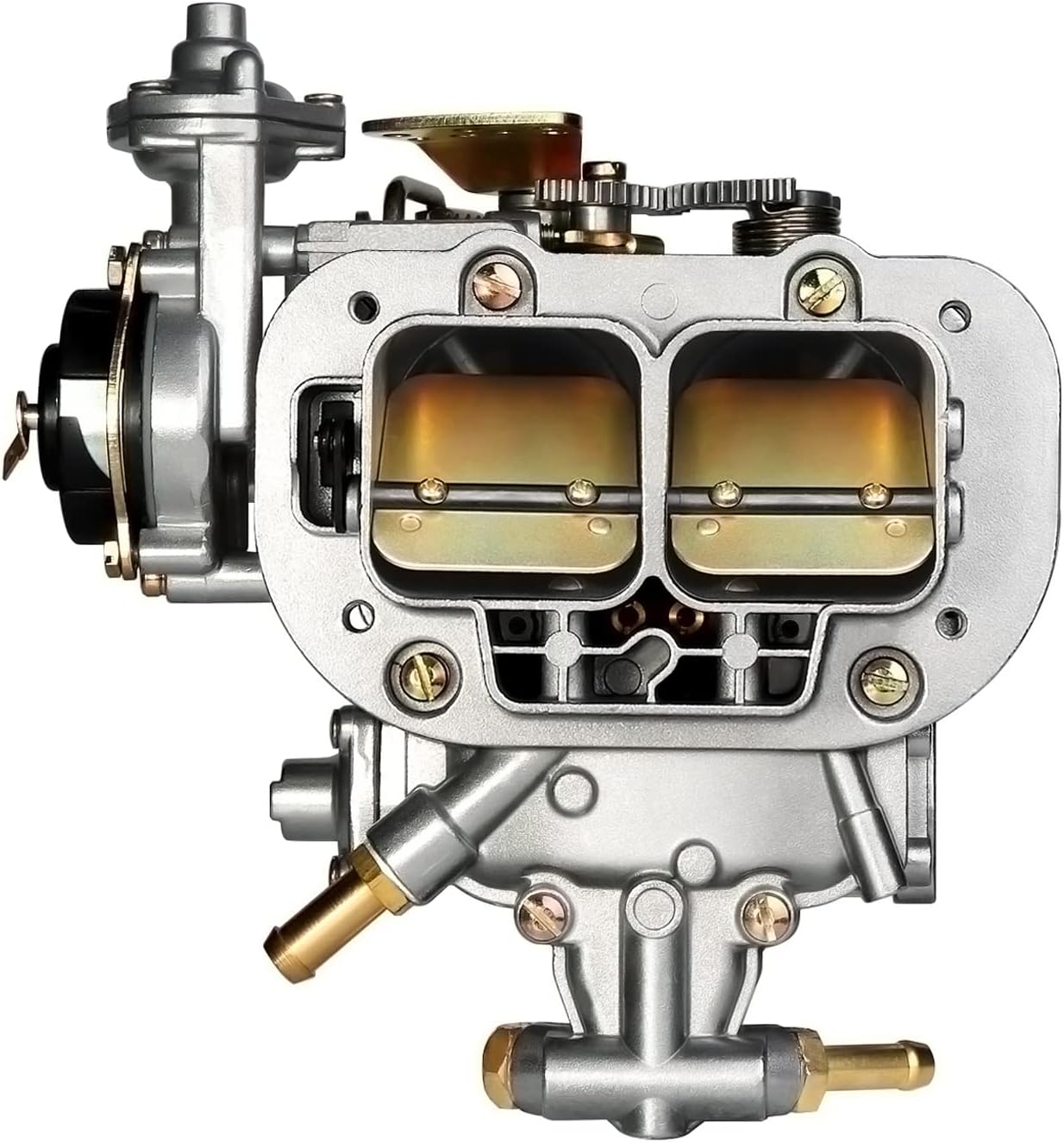 2-Barrel Carburetor Carb for Weber 38x38, For Fiat Renault Toyota Pickup Jeep BMW Ford VW Mitsubishi 4 Cylinder 390CFM Weber 38/38 DGEV DGES DGAS 38mm with Electric Choke