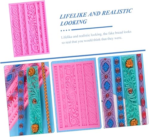 Miniatura 3 de TIDTALEO Molde de silicona para tartas, herramienta de silicona para hornear, moldes para pasteles de flores, moldes para fondant, moldes para