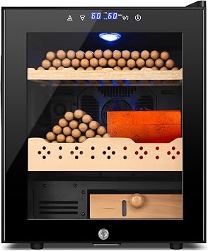 Cooler with Large Capacity, Digital LED Screen, Safety Lock,Smart Humidity & Temp Control