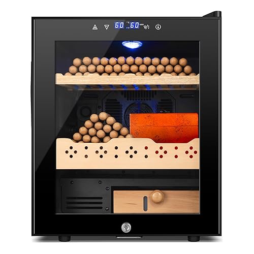 Electric Cigar Humidor, 50L 300 Counts Large Capacity,Thermostatic Cooling Humidor