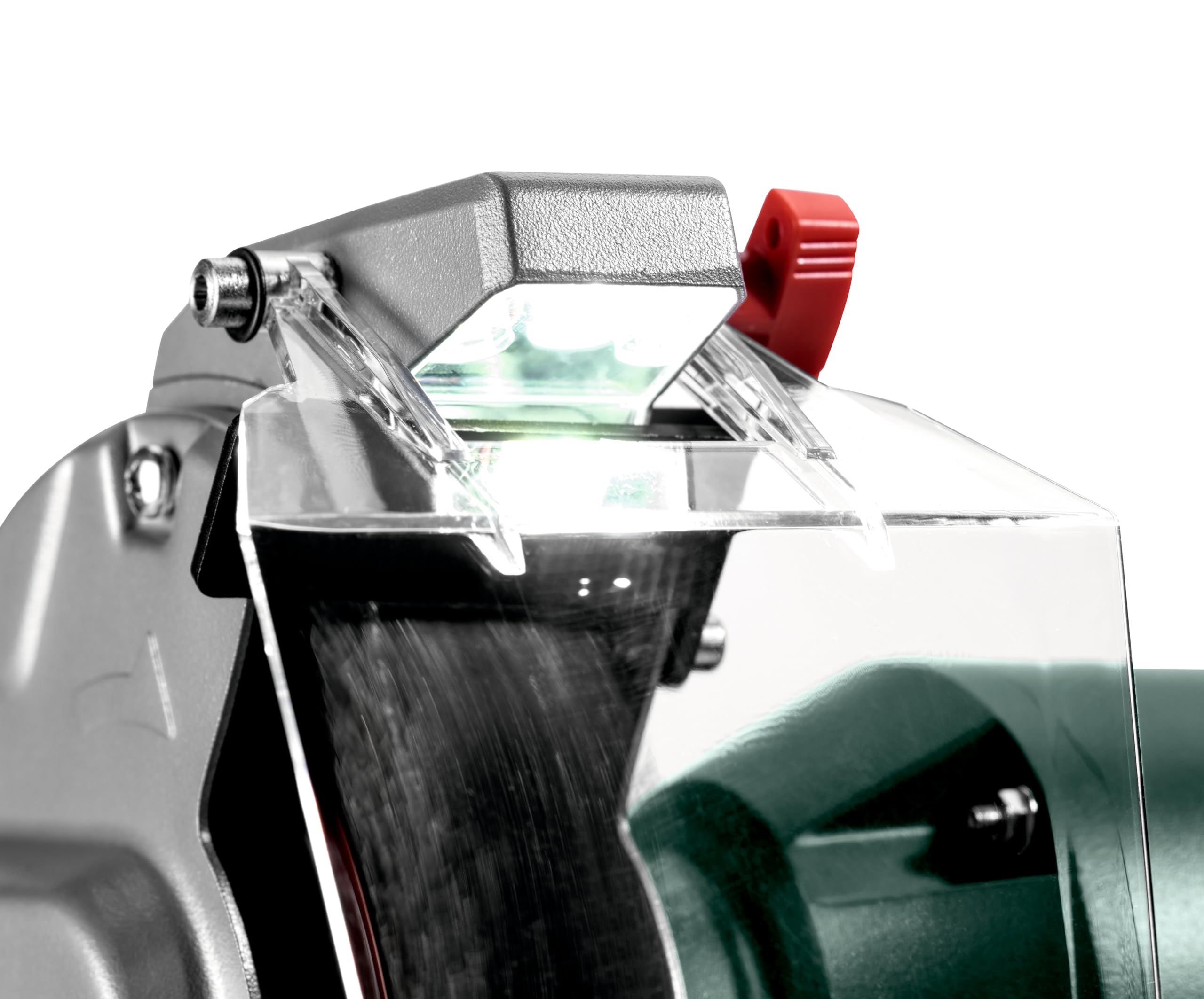 metabo BS 200 Plus Schleifmaschine, Elektrisch, Schärfgerät Holzschleifer | Schleifbock Kombimaschine mit Absaugung zum Entrosten, Messer Schärfmaschine, inkl. Schleifscheibe, Band & Zubehör