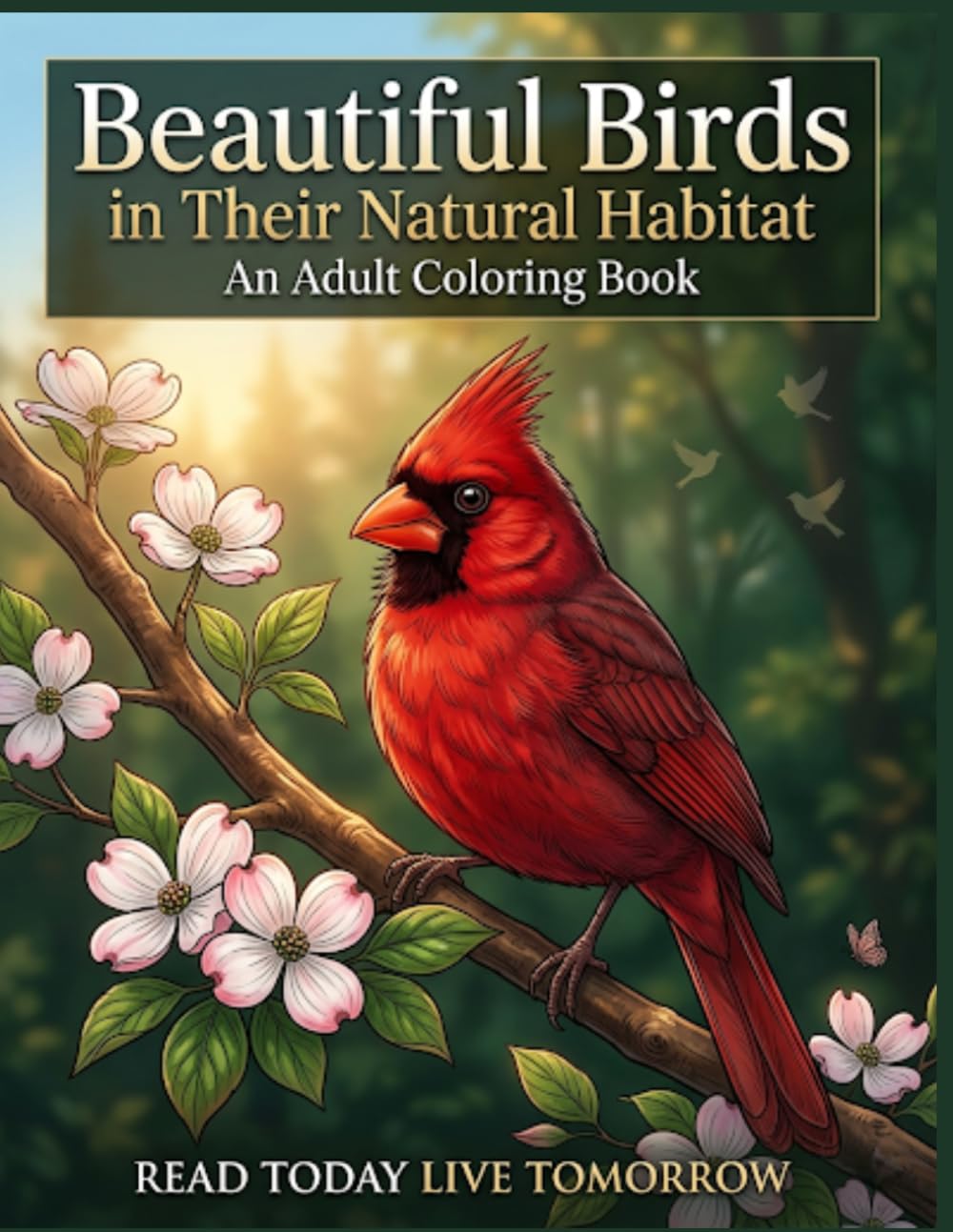 Beautiful Birds in Their Natural Habitat: An Adult Coloring Book: Detailed Realistic Illustrations of Songbirds, Forest Wildlife, and Backyard Feathered Friends for Stress Relief and Relaxation